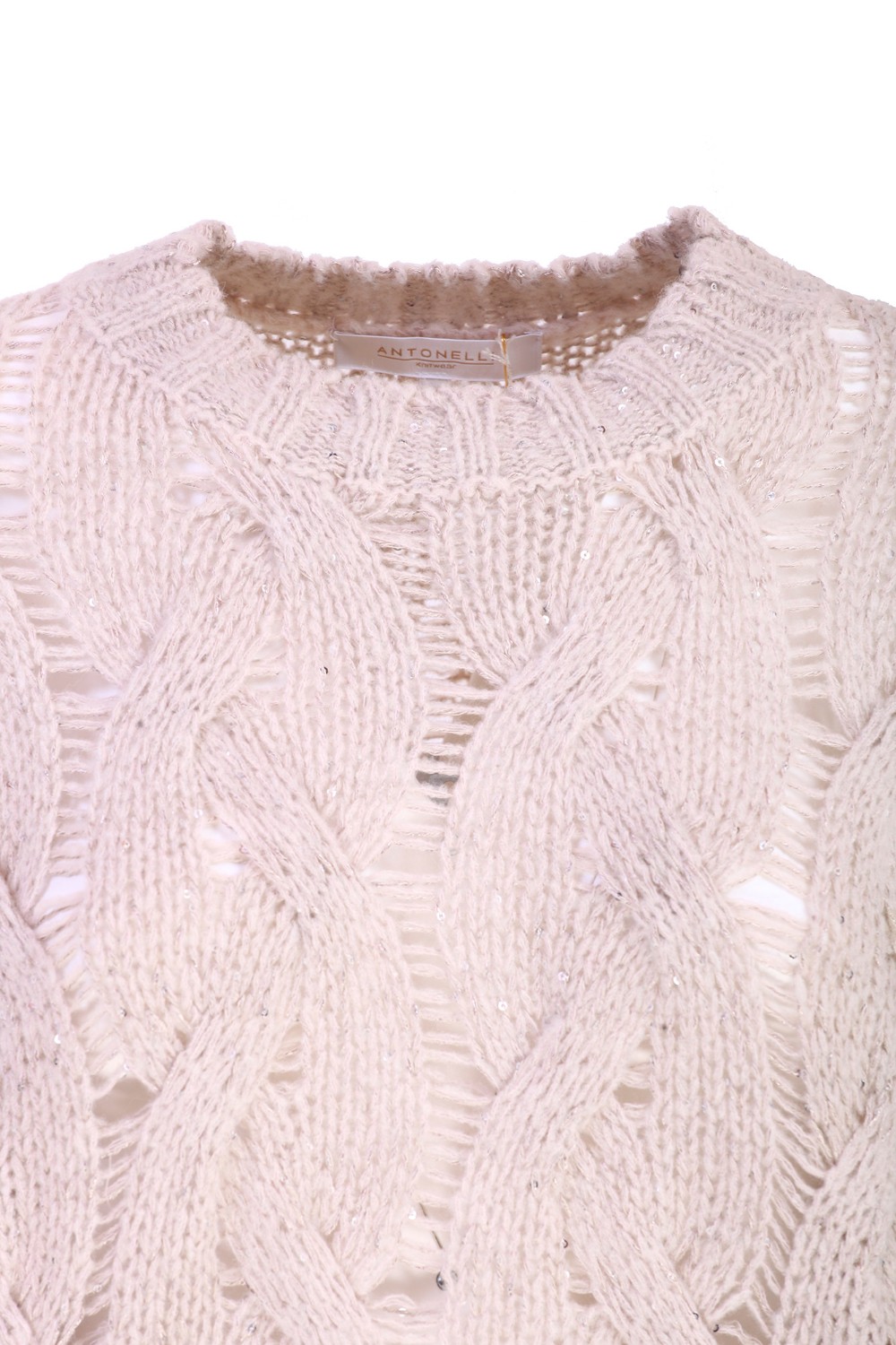shop ANTONELLI Saldi Pull: Antonelli pullover "Cremona".
Girocollo.
Maniche lunghe.
Paillettes.
Vestibilità regolare.
Composizione: 29% Lana vergine 27% Poliestere 17% Poliammide 15% Viscosa 12% Alpaca.
Fabbricato in Italia.. CREMONA 41179K 40857-B2 number 300967